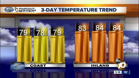 10News Pinpoint Weather with Meteorologist Angelica Campos