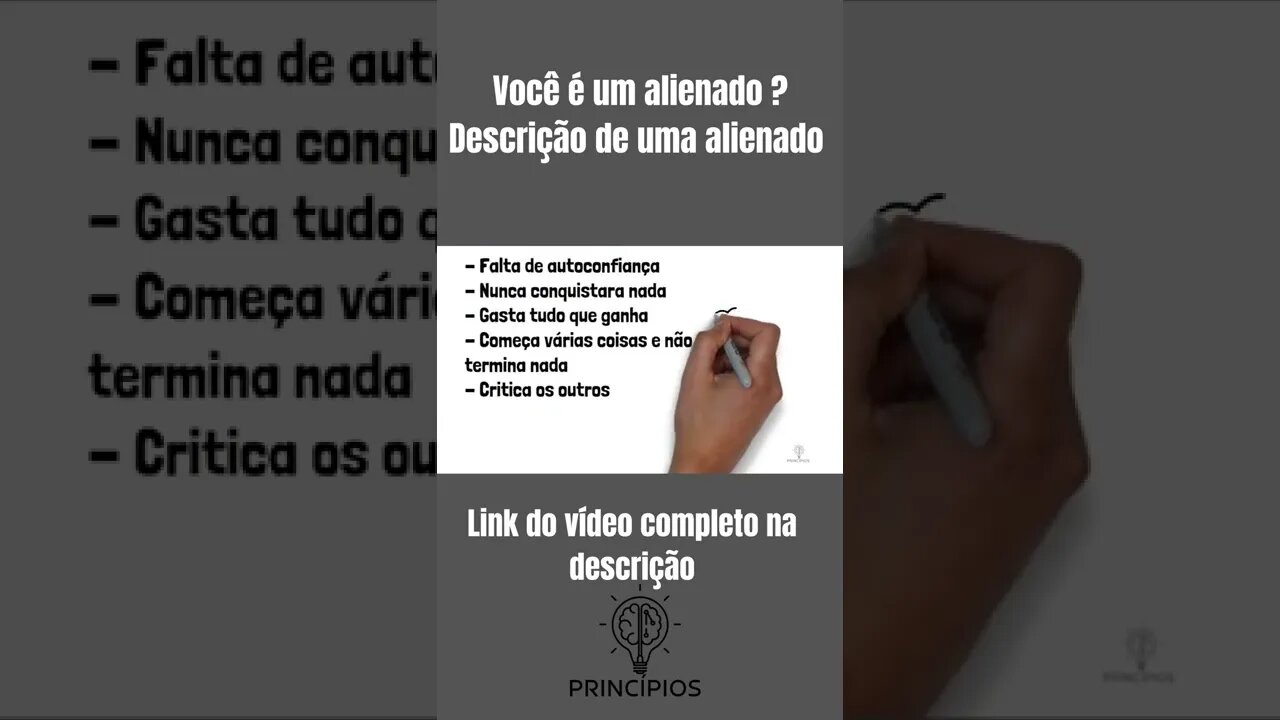 IDENTIFICANDO UMA PESSOA ALIENADA #shorts