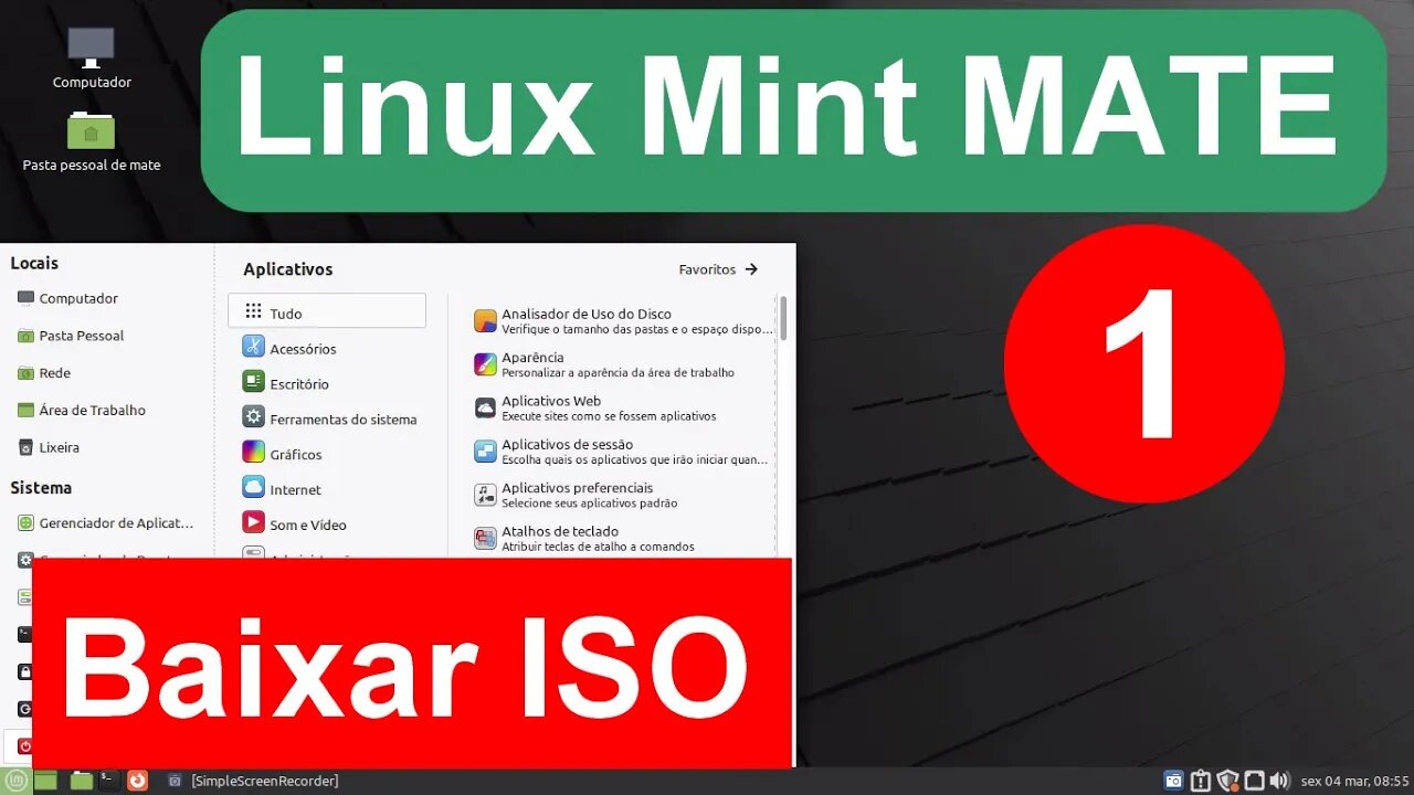 1- Baixar Iso do Linux Mint Mate. Como instalar o Linux Mint MultiBoot com Windows e outras Distros