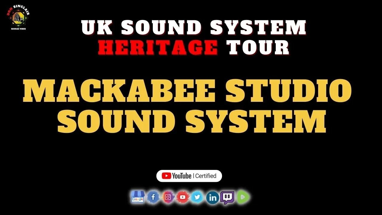 Official UK Sound System Heritage Mackabee Studio Intl Sound System