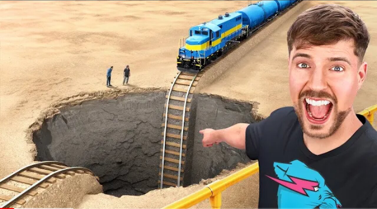 Train VS Giant Pit