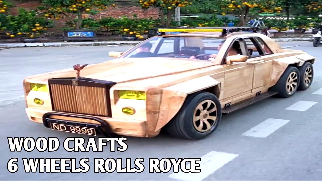 ROLLS ROYCE 6 WHEELERS WOOD CAR