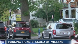 Parking tickets issued in Buffalo by mistake.