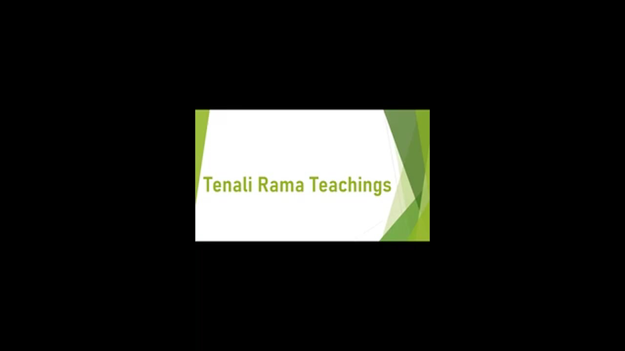 teaching from Tenali Rama