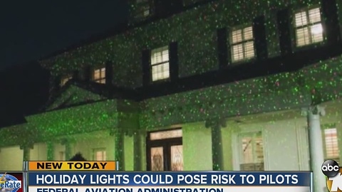 Holiday lights could pose risk to pilots