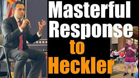 Vivek Ramaswamy Turns Pro Choice Heckler into Fan -- What Skill