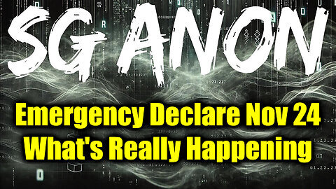 SG Anon Emergency Declare Nov 24 - What's Really Happening