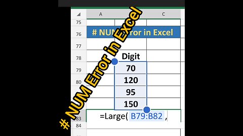 Num Error in Excel #num #excel