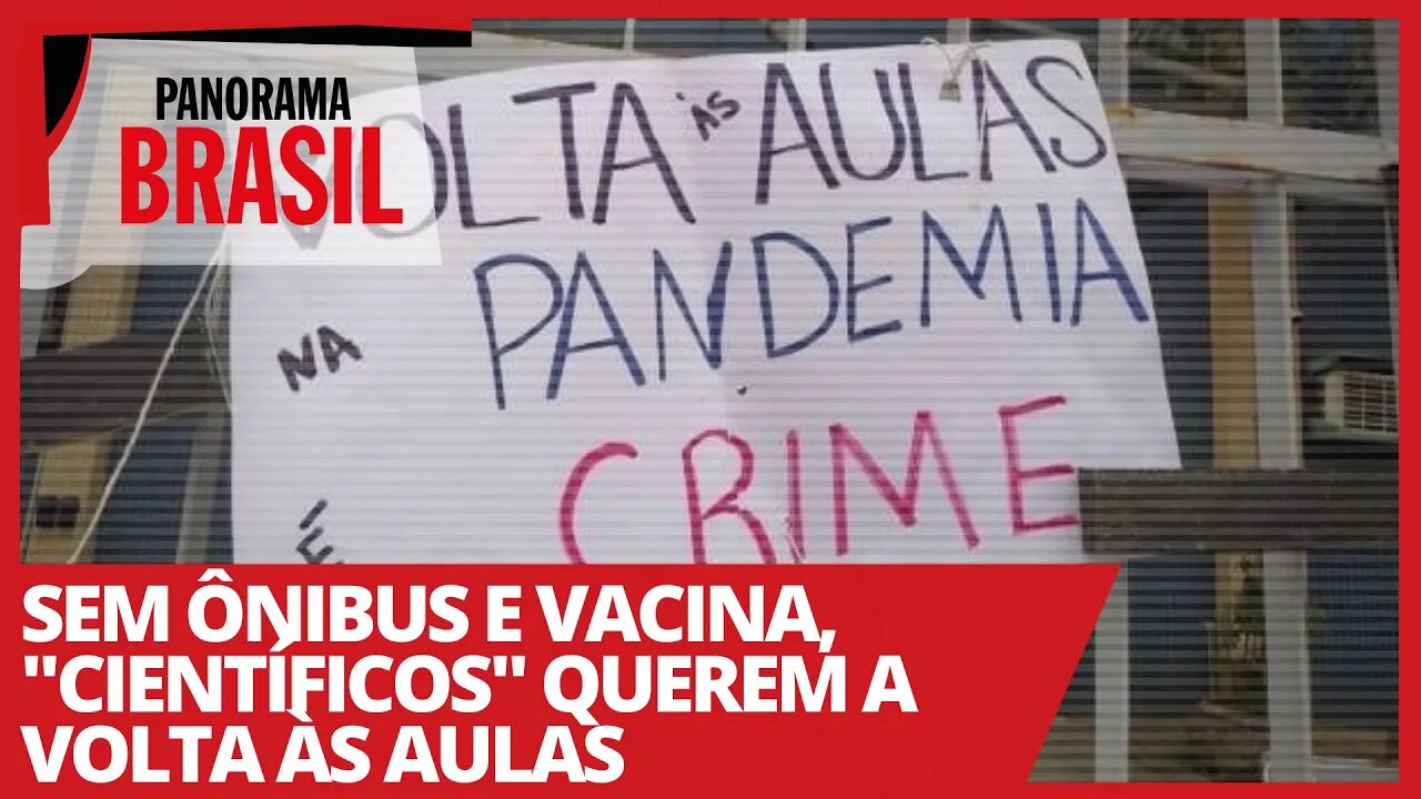 Sem ônibus e vacina, "científicos" querem a volta às aulas - Panorama Brasil nº 476 - 11/02/21