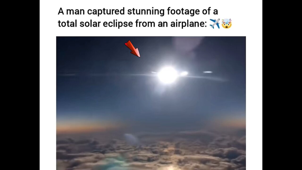 Solar Eclipse from the Airplane ✈️