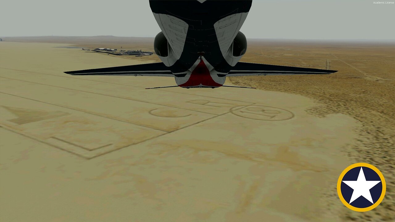 Taking a lap around Edwards AFB in a Talon