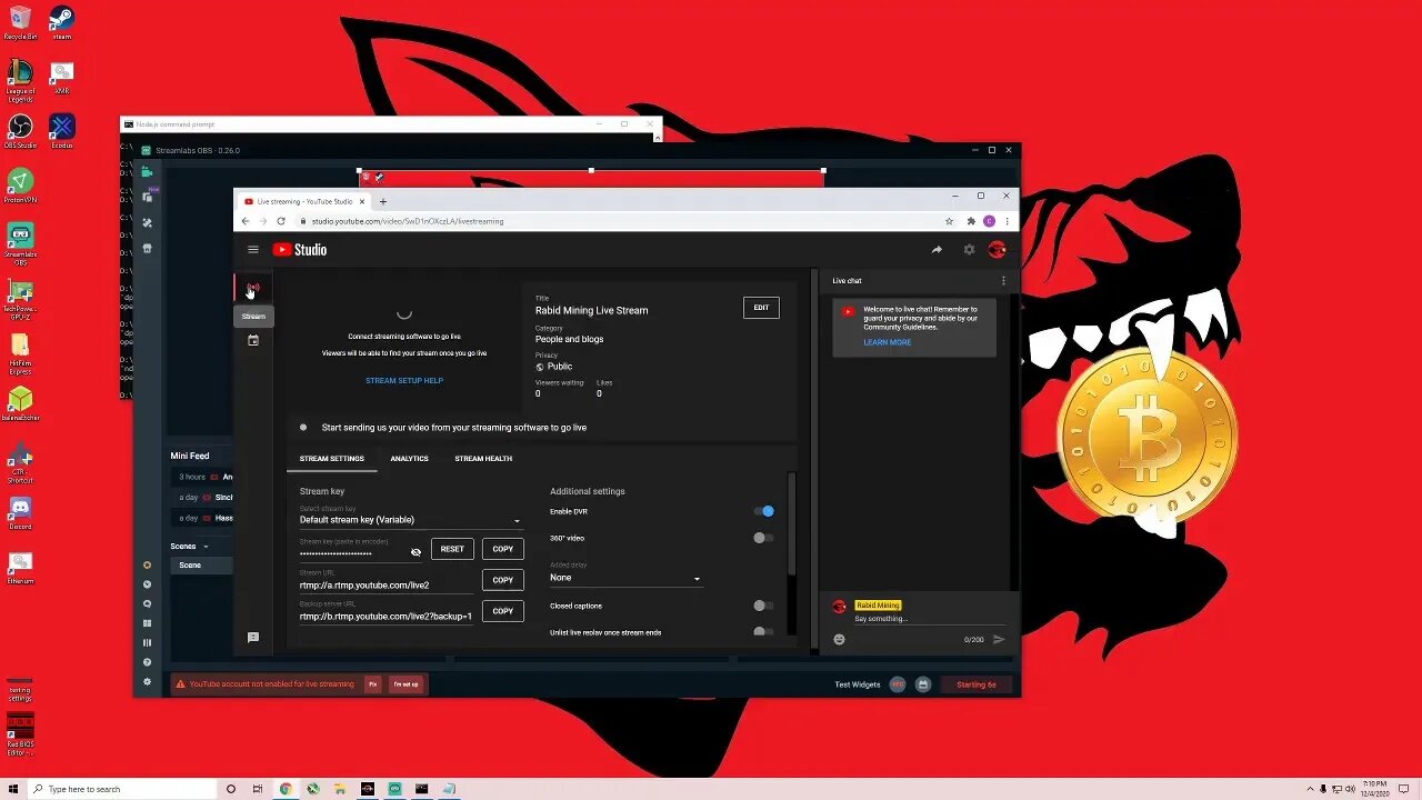 Rabid Mining Live Stream