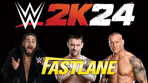 PS2! WWE 2K24 PPV FastLane: Seth Rollins vs CM Punk vs Randy Orton