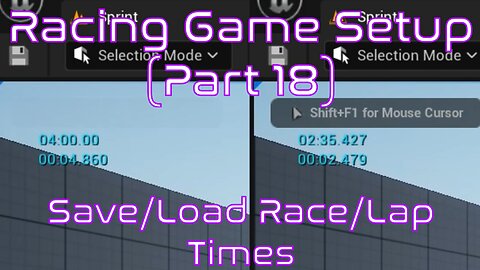 Setup Save and Load functions for Best Race/Lap times