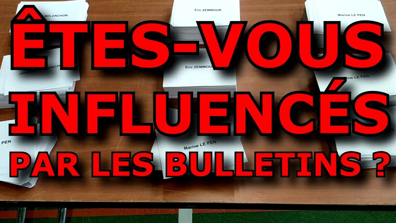 MON BUREAU DE VOTE INFLUENCE-T-IL LES MOUTONS ?