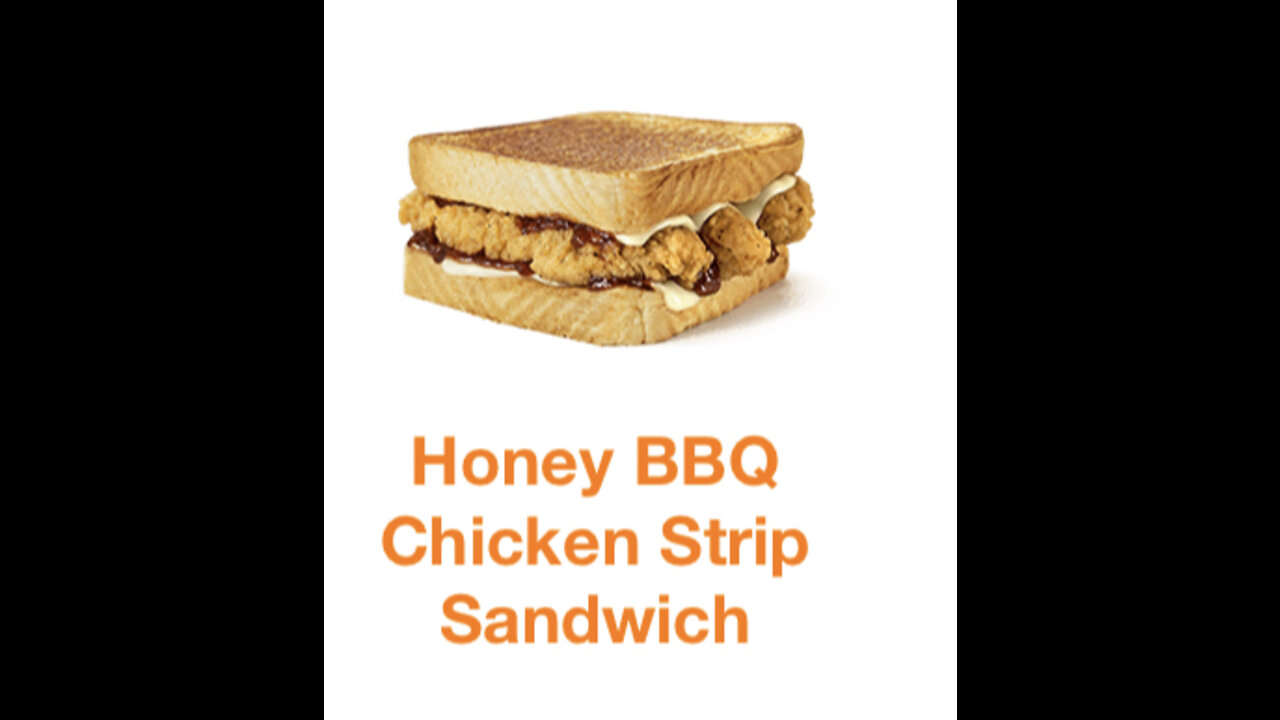 Whataburger Honey BBQ Chicken Strip Sandwich