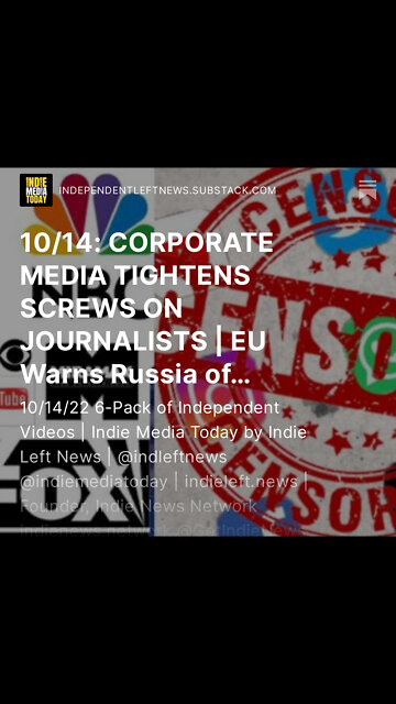 10/14: CORPORATE MEDIA TIGHTENS SCREWS ON JOURNALISTS | Stop The Killing of Kevin Johnson! +