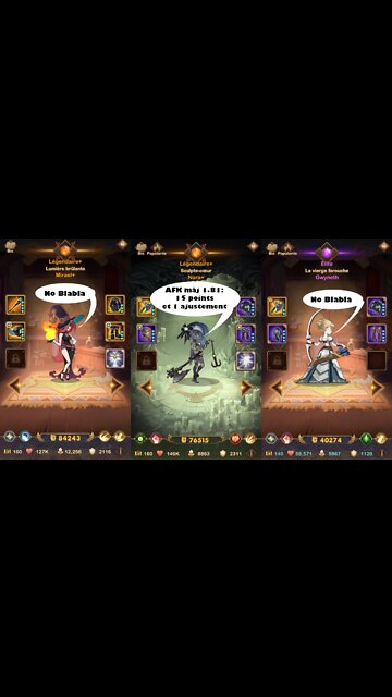 AFK Arena Txt MAJ 1.81 musique no blabla