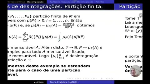 Teoria Ergódica: Decomposição ergódica para transformações mensuráveis