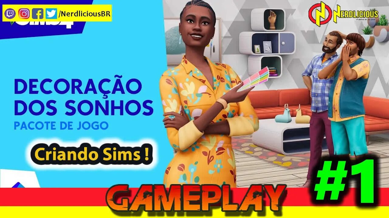 🎮 GAMEPLAY! O que vem no pacote DECORAÇÃO DOS SONHOS de THE SIMS 4 para criação de Novos Sims? Veja!