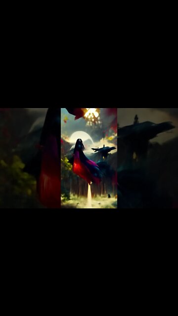 The Queen and the Raven #digitalart #aiart #aiartst #abstract #inspiration #art #creative #ai