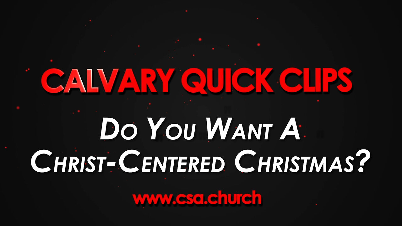 Do You Want A Christ-Centered Christmas?