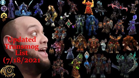 Transmog update list (7/18/2021)