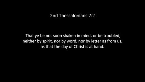 2nd Thessalonians Chapter 2