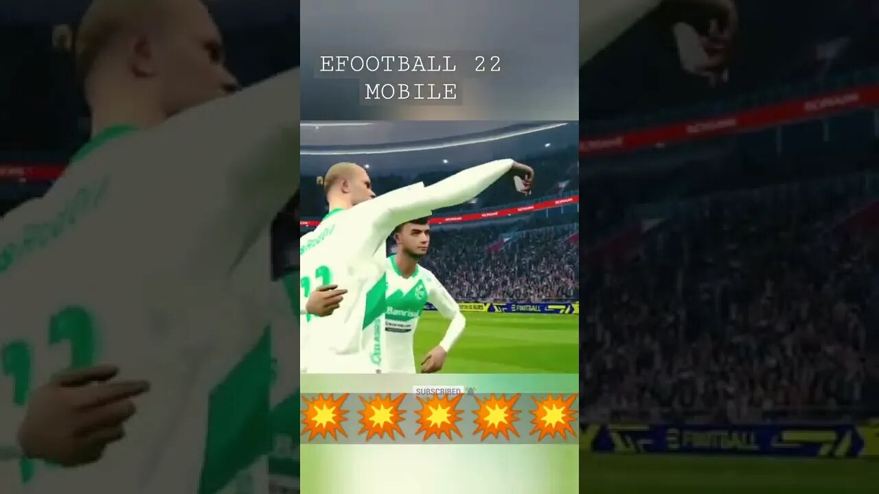 eFootball 22 mobile ft. haaland