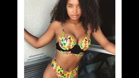 African Print Brazilian Style Bikini - MiamiTeenyWeenyBikini.Com