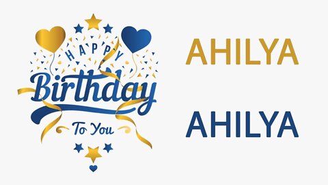 Happy Birthday to Ahilya - Hindi Birthday Wish From Birthday Bash