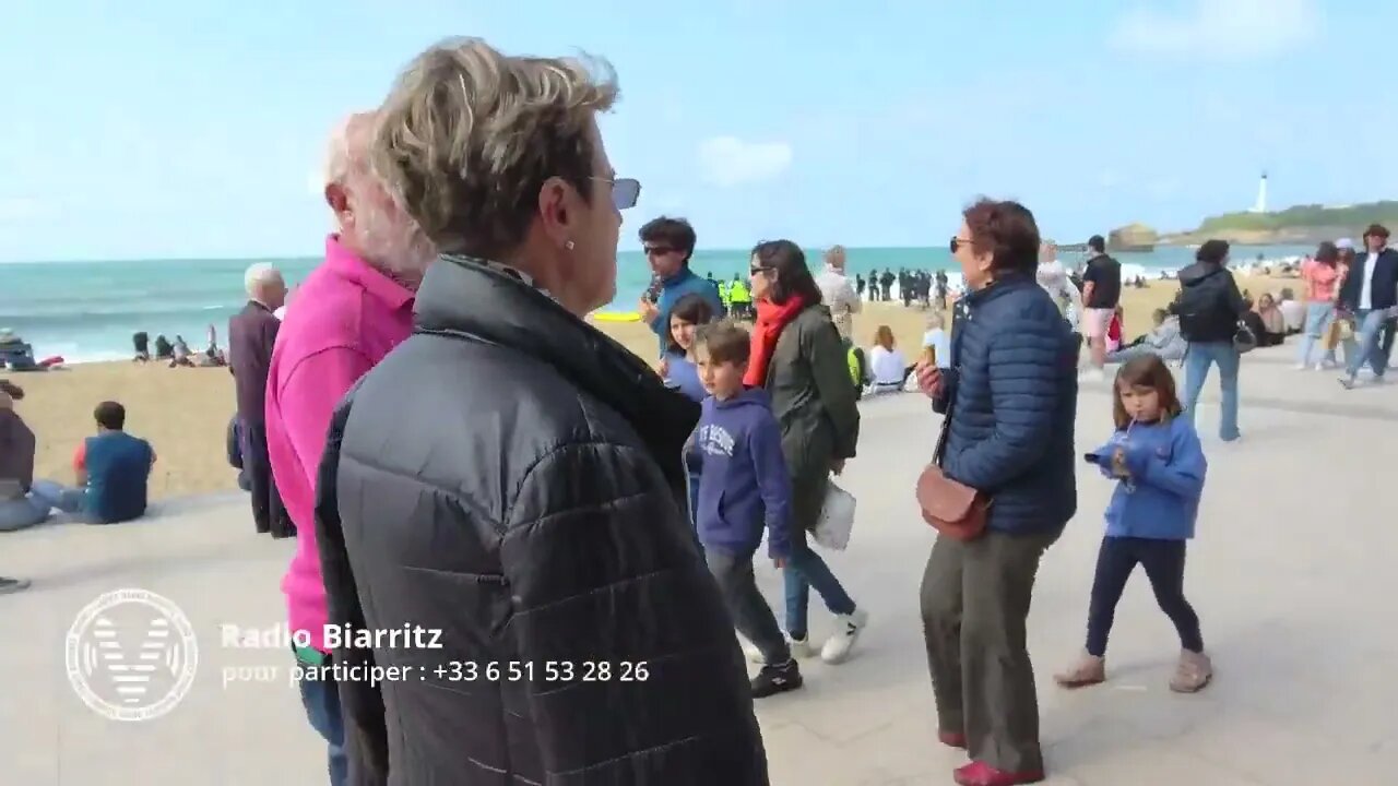 Promenade de la Grande Plage pendant le Biarritz Surf QuikSilver Maider Arosteguy 2022 36ème éditi