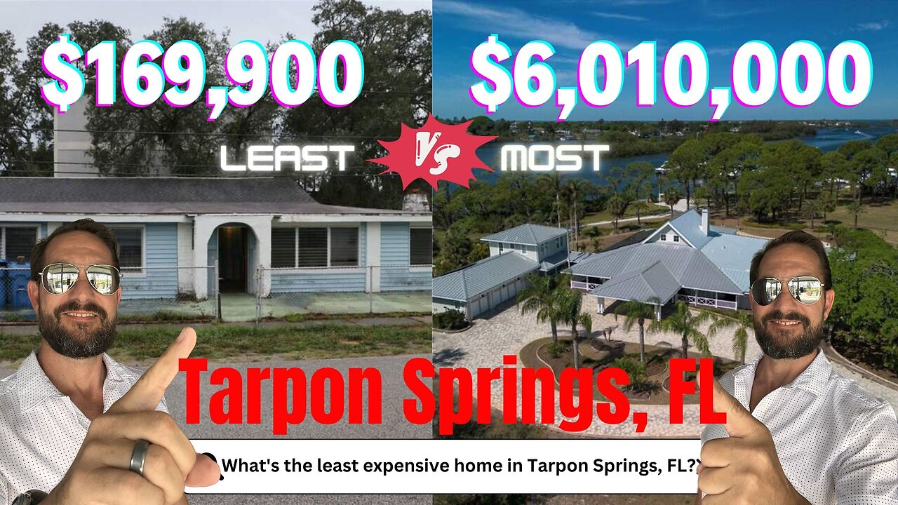 Tarpon Springs, FL: Contrasting Homes & Cost of Living Most and least expensive homes