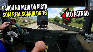 ▶️POV - SCANIA SOM REAL DC-16 V8 - Logitech G25 ETS 1.44 Mapa Rotas Brasil