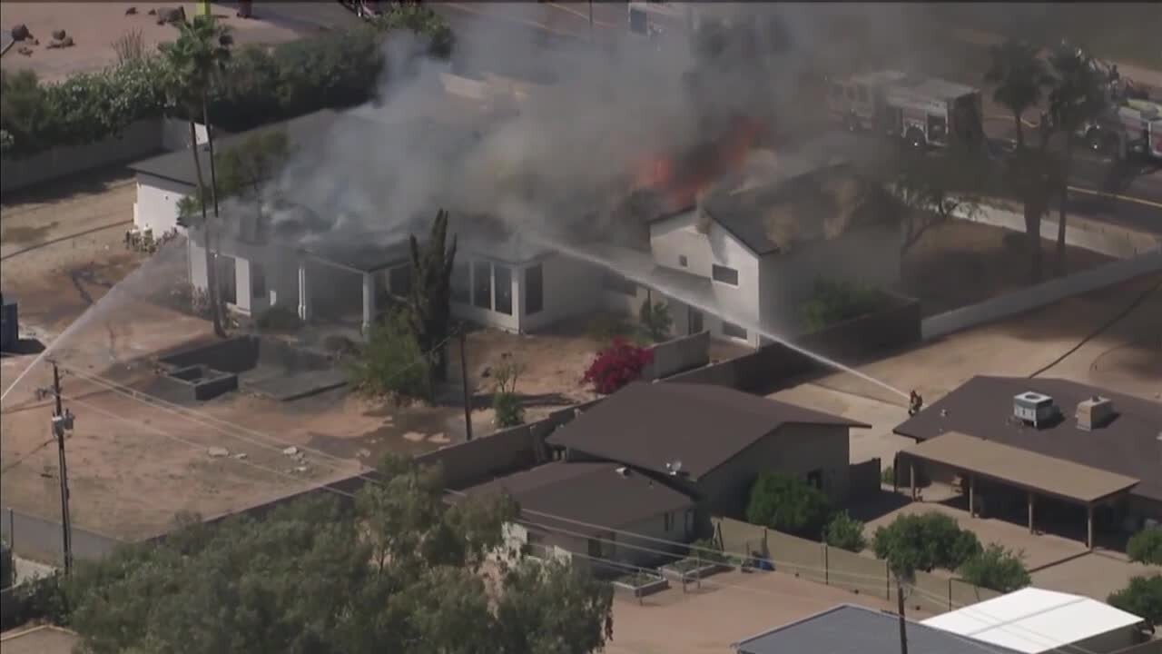 First-alarm house fire near Pima and Indian Bend roads Thursday