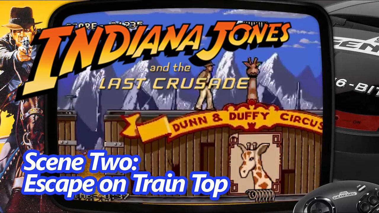 Indiana Jones and the Last Crusade (Mega Drive) - Scene Two: Escape on Train Top