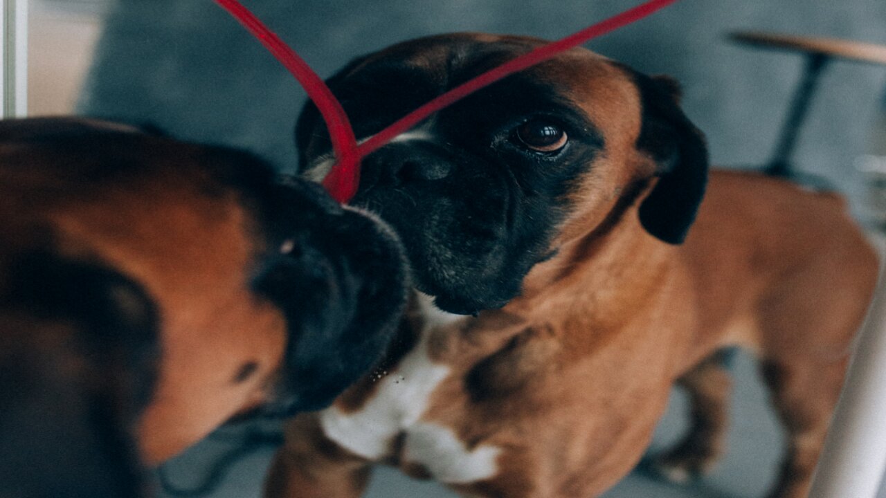 🐩 Dog Looking in the Mirror