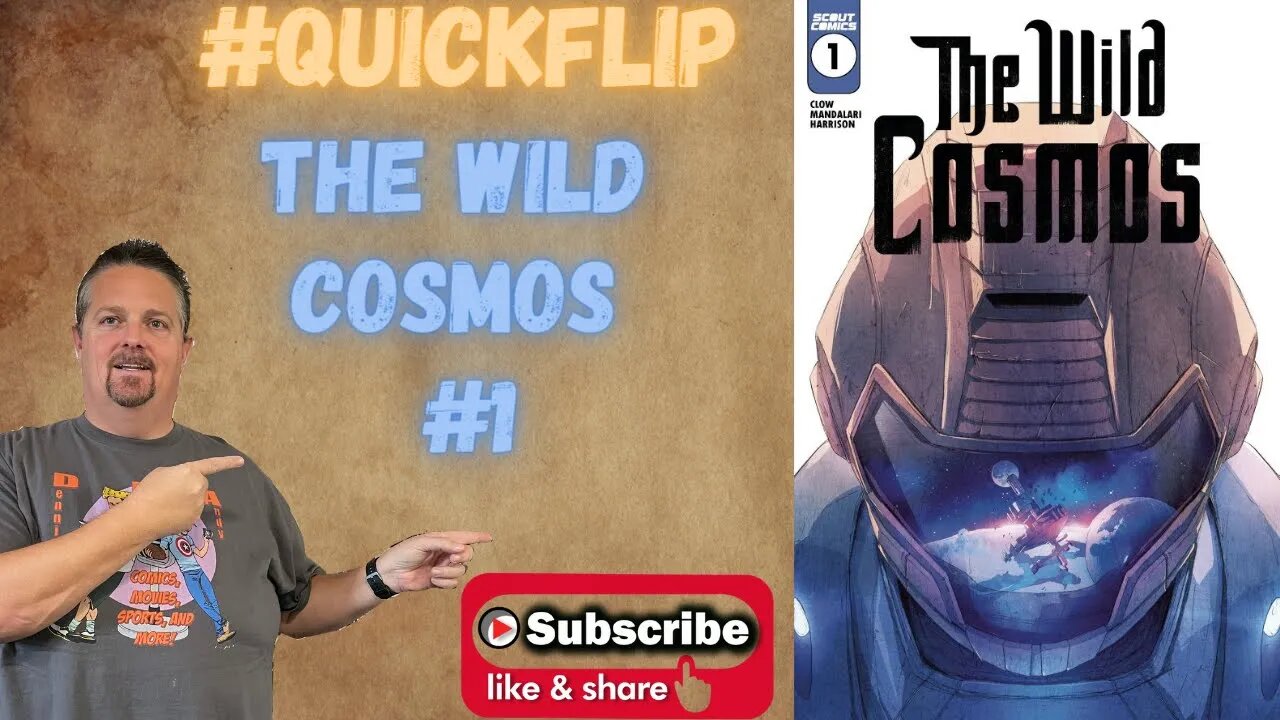 The Wild Cosmos #1 Scout Comics #QuickFlip Comic Review Curtis Clow,Mauro Mandalari #shorts