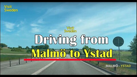 Driving from Malmö to Ystad, Sweden