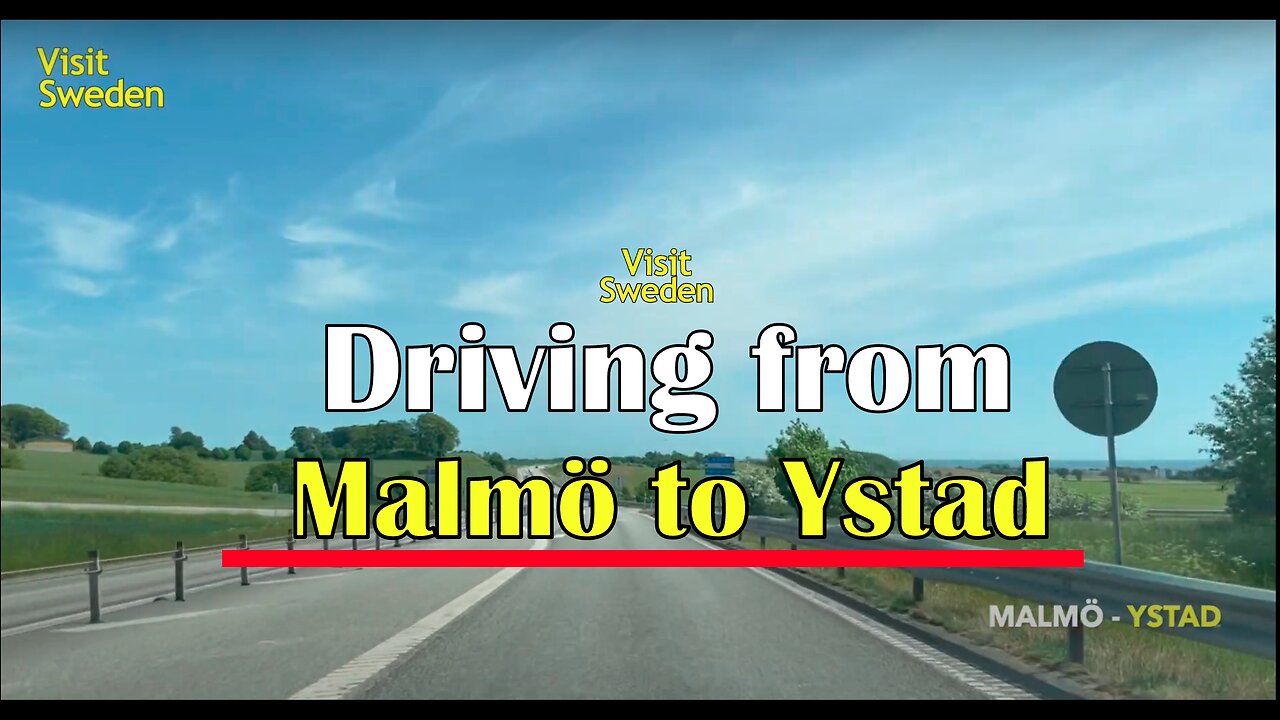 Driving from Malmö to Ystad, Sweden