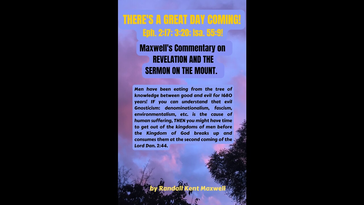 Men have been eating from the tree of knowledge between good and evil since 340AD. Those who realize Gnosticism is what murdered Christ & the cause of human suffering Gen. 2:17, will soon be free!