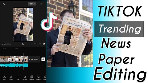 NewsPaper TikTok Trending Video Editing Tutorial ||Haaye Haaye Ve Jadon Khabran Ch Aundae Teren naam