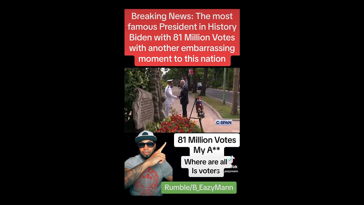 81 Million Votes President Biden embarrass the nati￼on once again