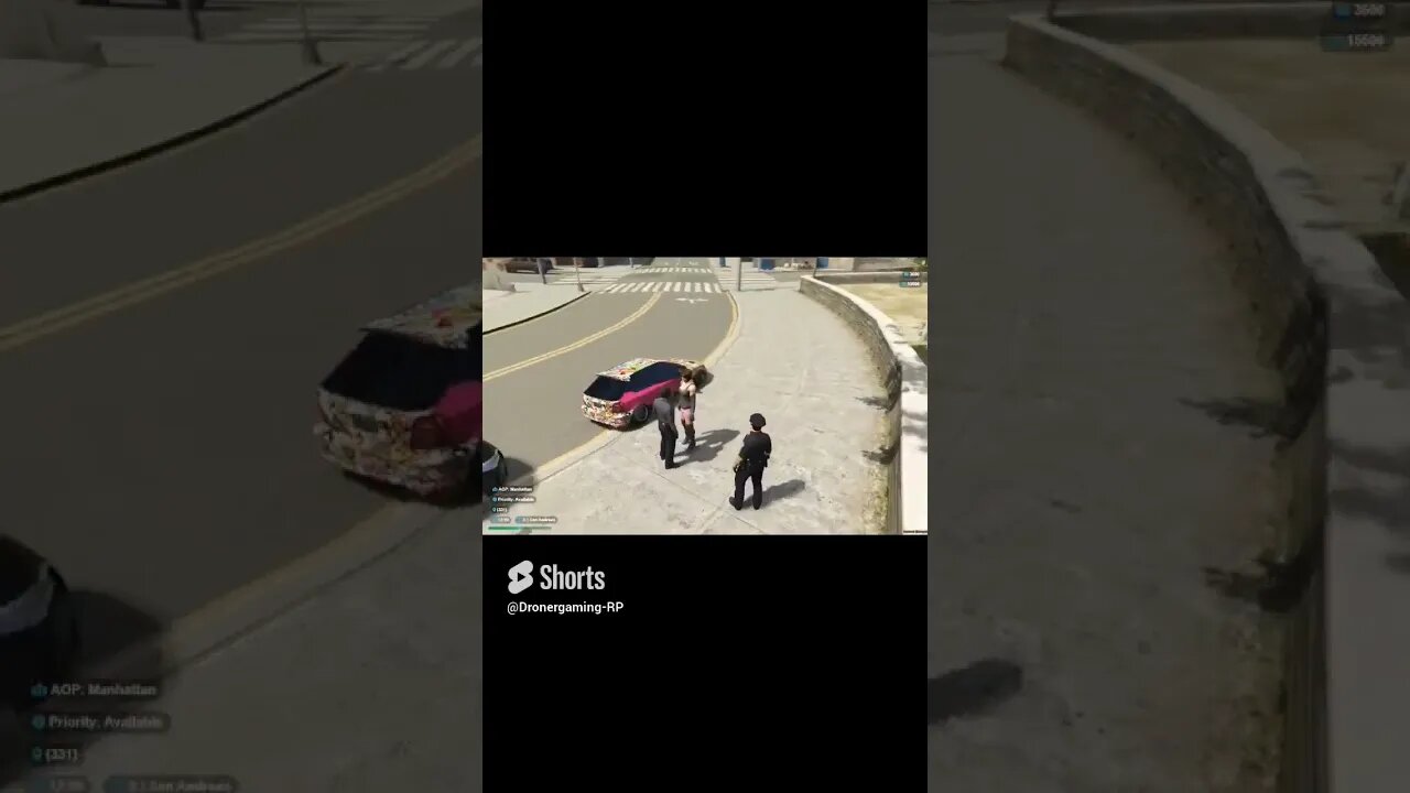 Cop yells at me #gta #gtarp #crazy