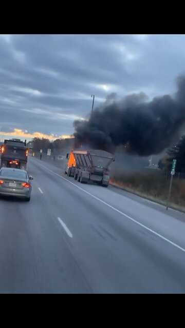 Highway 401 Fire Toronto