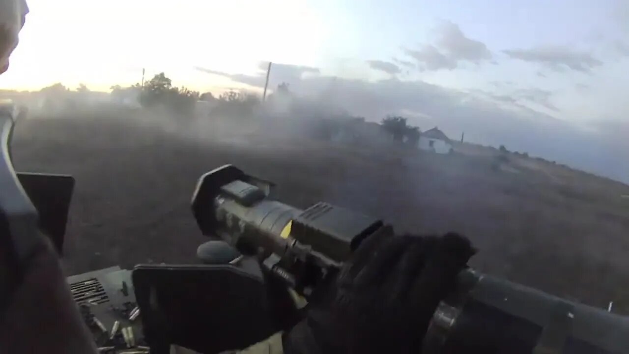 🔴 Ukraine War - Ukrainian Forces Storm Russian Held Village • Humvee Machine Gunner Helmet Cam