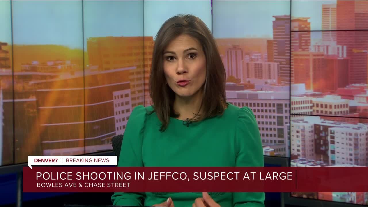 Police shooting in Jefferson County; suspect at large