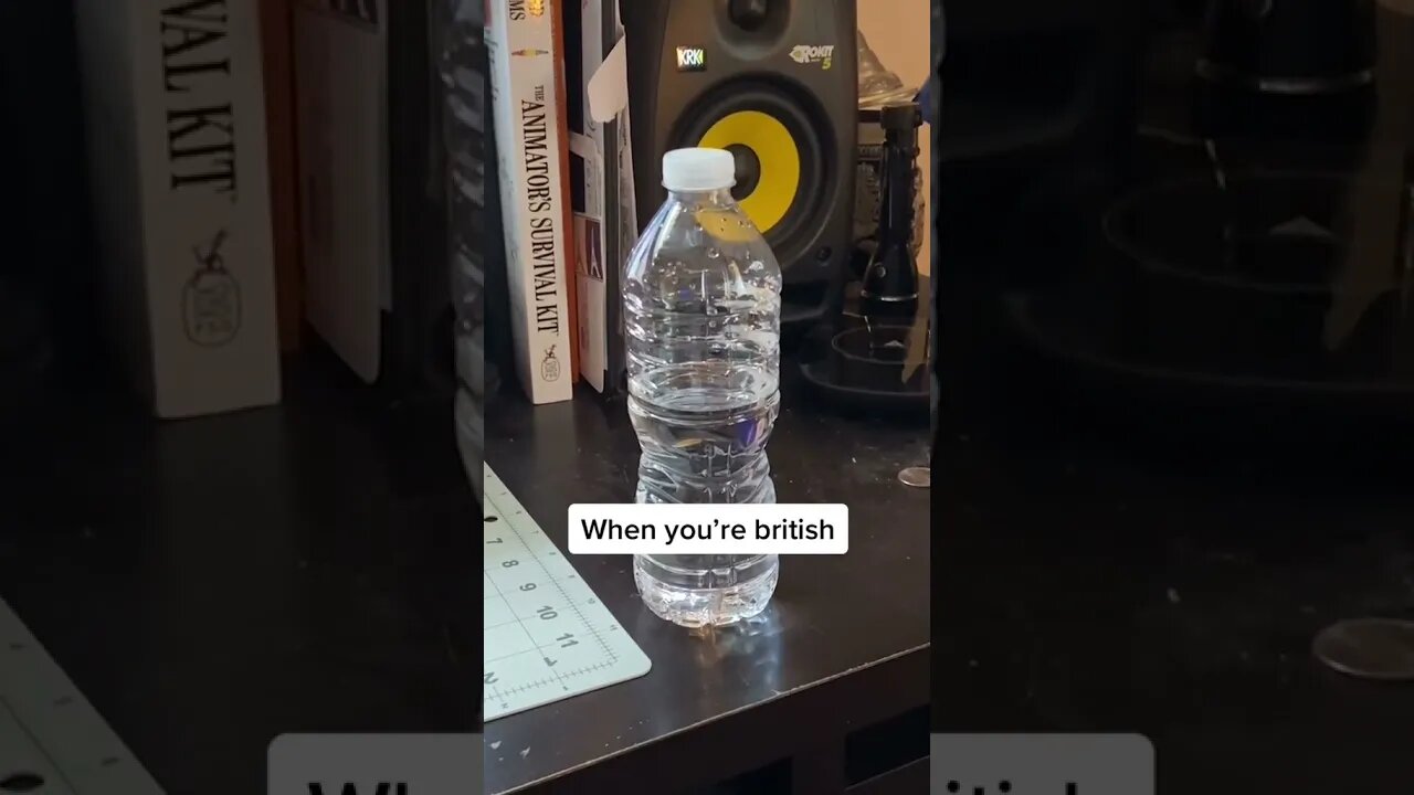 Down with the sickness British waterbottle pronunciation meme #shorts