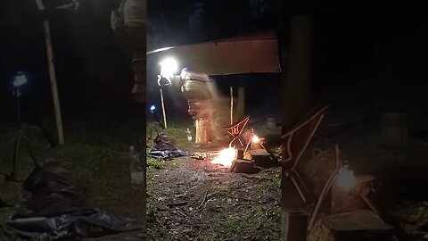 night lapse. new years day 2022 vlog under a tarp while wildcamping.