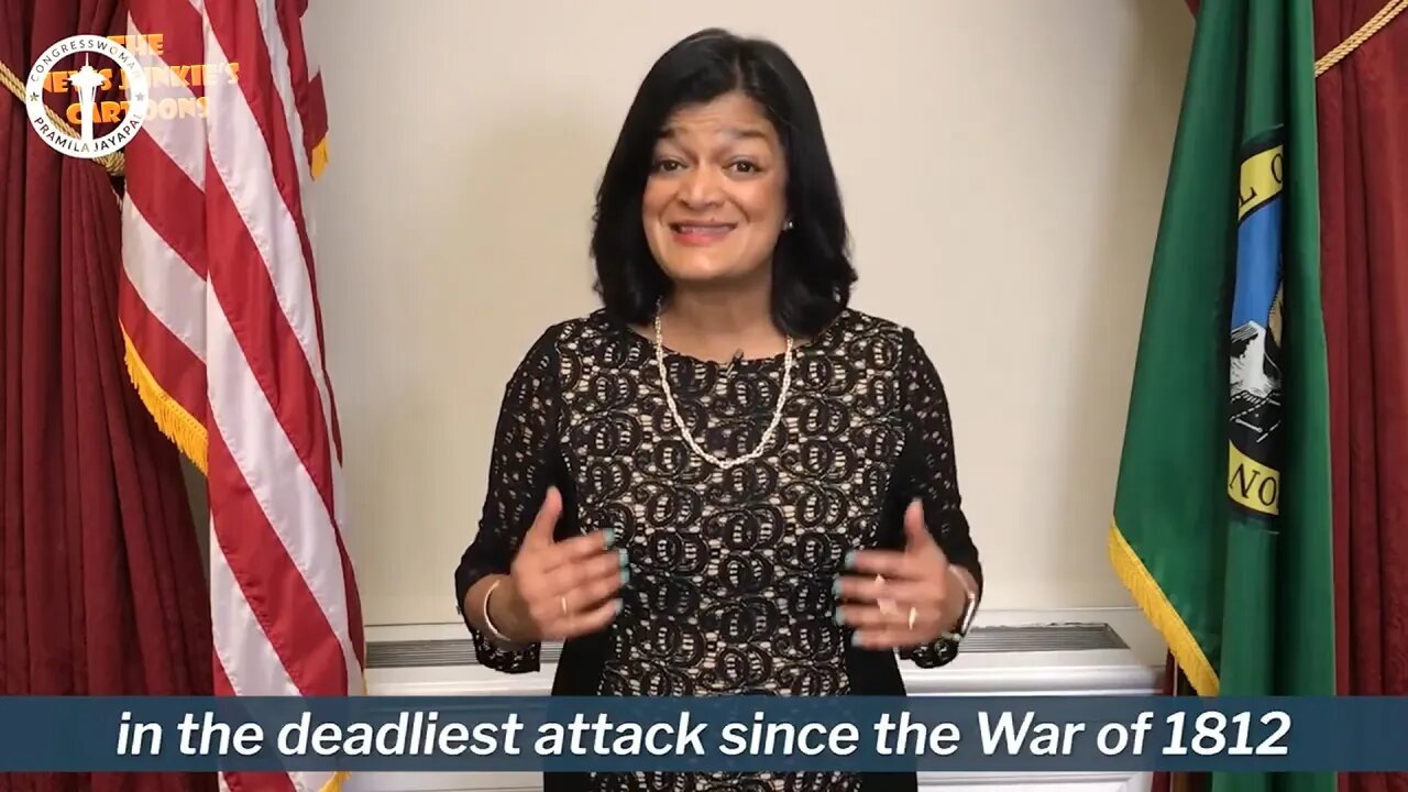 Democrat Jayapal compares "deadliest" Jan 6 and BLM "peaceful" protesters.